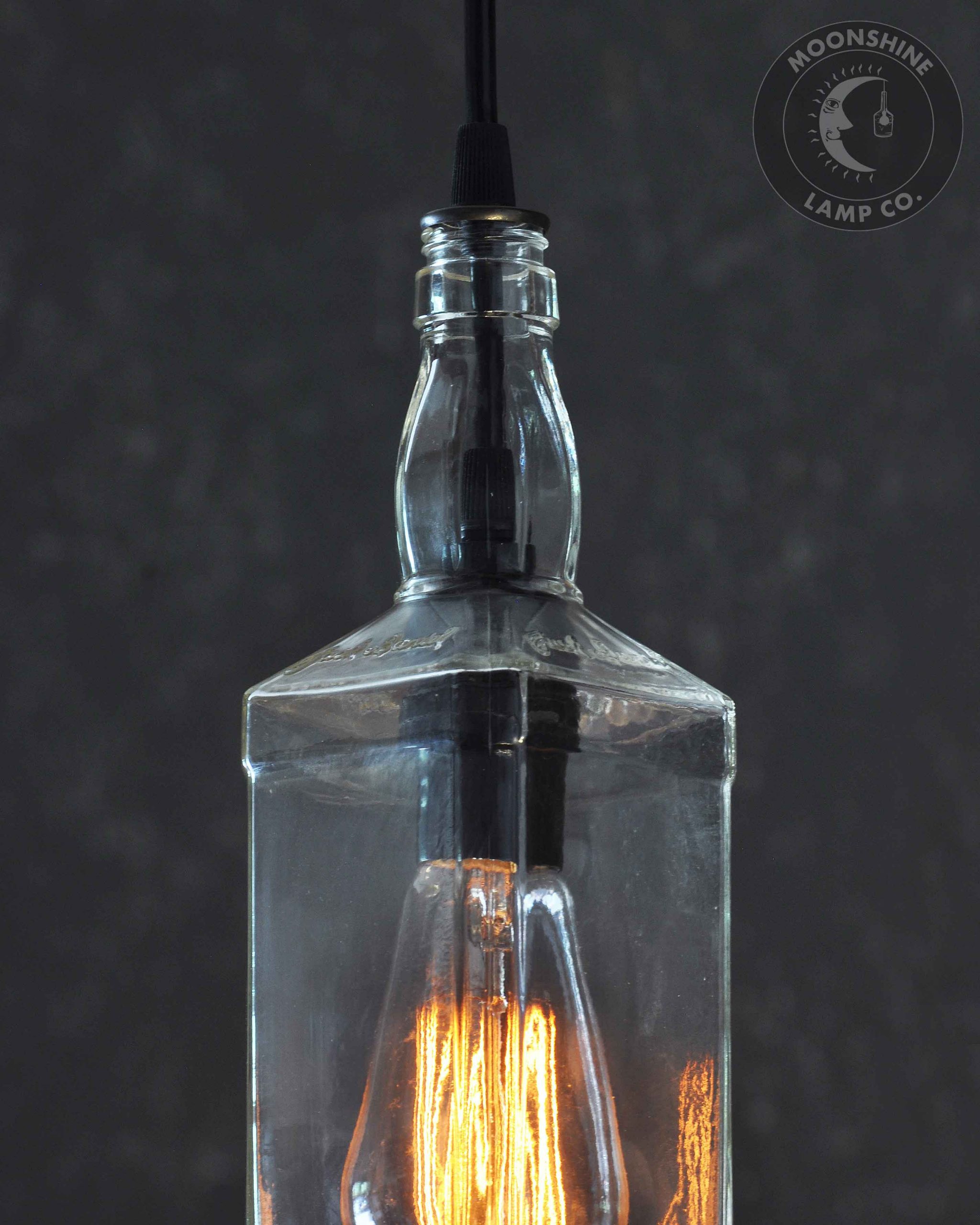 Enhance your space when you order this handmade scotch bottle lamp from Moo...