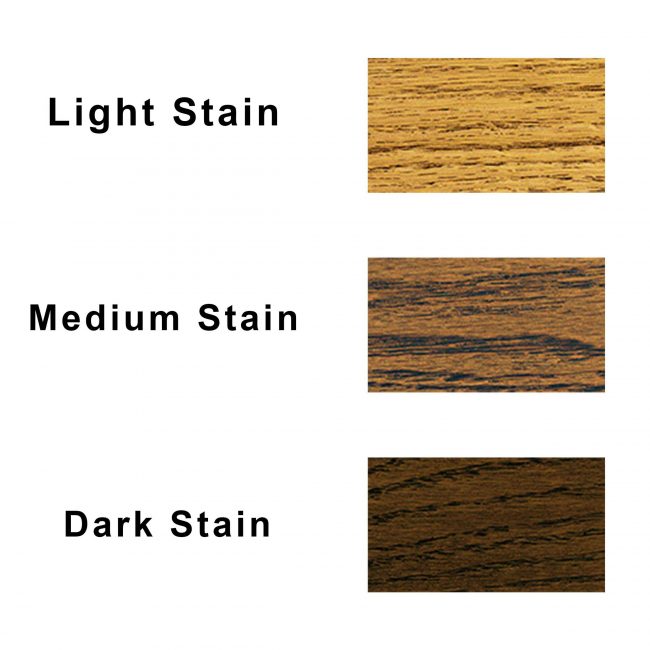 Different type of wooden stains